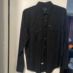 Hurley Black Dress Shirt for Men